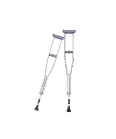 Stainless Steel Underarm Crutches Walking Aids for The Disabled and Elderly (Size : 118-138cm) Smooth Sailing