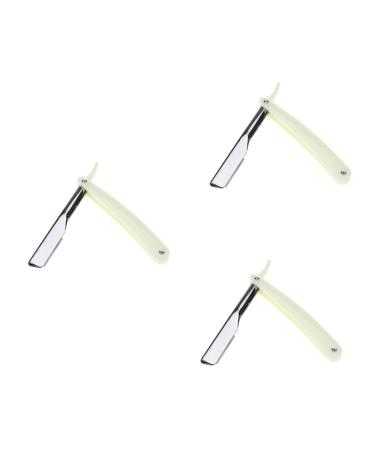 Minkissy 6 STK Maquina de Afeitar Razor Barber Razor For Maquinilla de Afeitar Para Hombre Razor For Men Afeitadora de Barba Para Hombre Makina White Classic