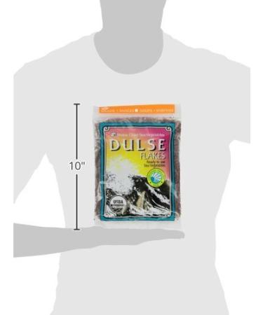 Certified Organic Dulse Flakes - Pure Vegan Sea Vegetables from Maine Coast - 4oz (Pack of 2) - Buy Online on GoSupps.com