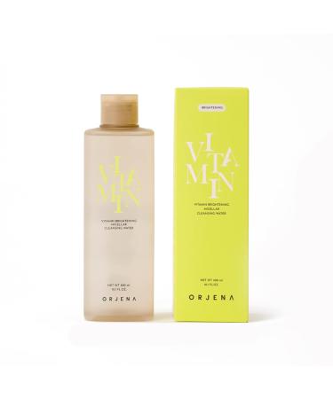 ORJENA Vitamin Brightening Micellar Cleansing Water for all skin types facial cleanser & makeup remover 10.1 fl.oz