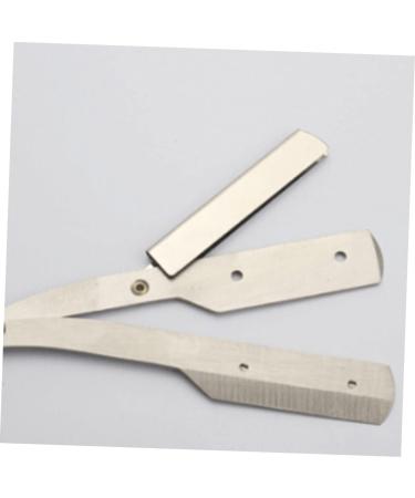 Angoily 3pcs Stainless Steel Razor Set - Old Fashioned Rubber Handle for Men Premium Shaving Essentials - Buy Online on GoSupps.com