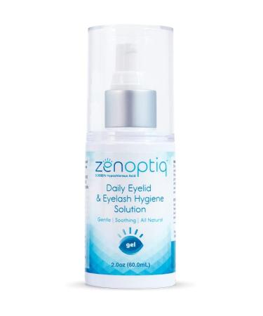Zenoptiq 0.0085% Hypochlorous Acid Daily Eyelid and Eyelash Hygiene Solution Gel  Gentle Eyelid and Eyelash Cleansing Gel (2 oz / 60 ml Bottle)