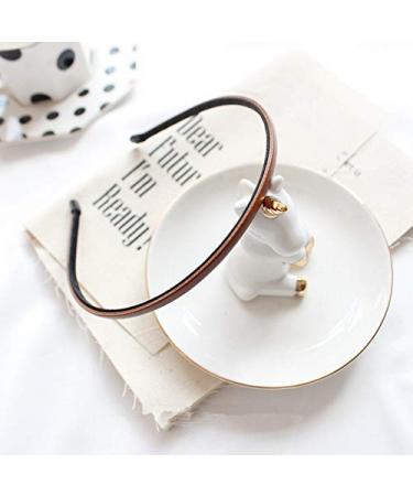 Cute Leather Covered Glitter Hair Loop Headband for Women & Girls - Buy Online on GoSupps.com