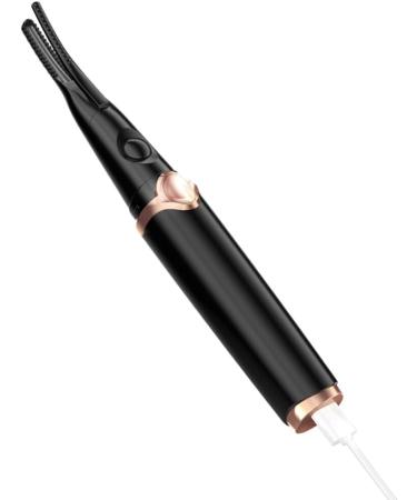 Heated Eyelash Curler Electric Eyelash Curler Professional Rechargeable Lash Curler USB 3 Levels of Temperature Adjustable Quick Natural Heated Eyelash Curlers with Eyelash Comb for Makeup Type 1 Black - Buy Online on GoSupps.com