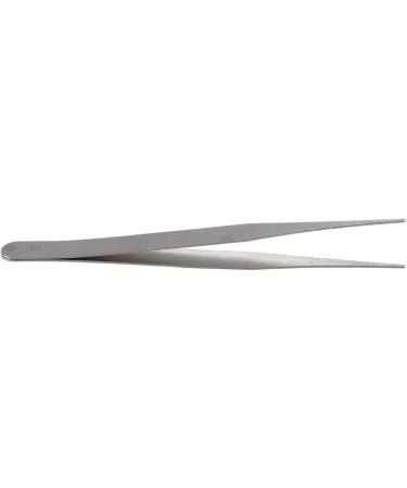 2X Stainless Steel Pointed Straight Tweezers - 4.5 Inch Precision Silver Tools for Beauty & Crafts - Buy Online on GoSupps.com