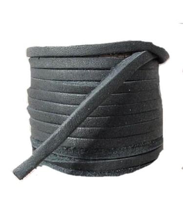 Lace Lacing Leather Topgrain Black 12 Feet 2 Pieces