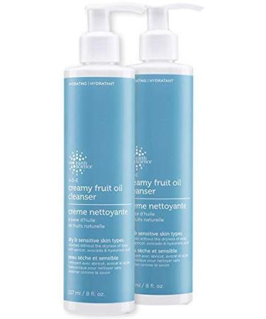 EARTH SCIENCE - A-D-E Creamy Fruit Oil Face Cleanser For Dry  Normal  or Sensitive Skin (2pk  8oz.)