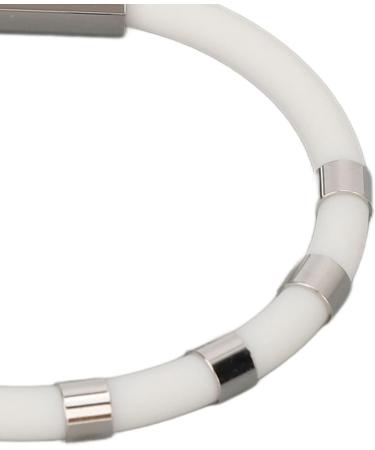 Penrux Anti-Static Bracelet - Adjustable Silicone 8 Loops for Men & Women | Remove Static - White - Buy Online on GoSupps.com