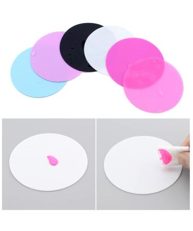 Lurrose 6-Piece Mixing Palette Set | Nail Color Mixing Plates & Tools for Nail Art Pigment Mixing & Manicure | International Shipping - Buy Online on GoSupps.com