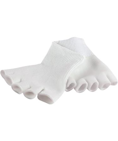 Ipetboom 1 Pair 5 Open-Toed Sock Open Toe Gel Spa Socks Five Toe Gel Moisturizing Socks Feet Moisturizer Socks Womens Socks Hosiery Ladies Socks Cotton Socks Miss White Fashion Toe Socks - Buy Online on GoSupps.com
