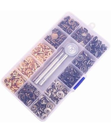 Metal Snap Fastener Kit with Fixing Tools - 4 Color Clothing Snaps for Leather Jacket, Jeans, Bags & Bracelets - Buy Online on GoSupps.com