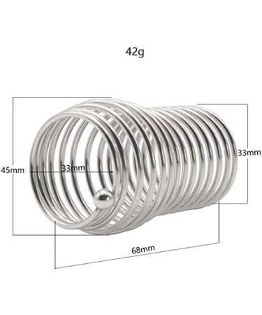 Stainless Steel Telescopic Rotating Spring Ring Men's Workout Fitness Equipment to Help You Delay Exercise (M) -621 - Buy Online on GoSupps.com