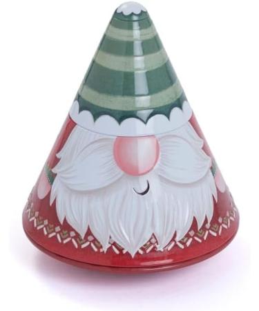 Christmas Gnome Gonk Biscuit Tin with Butter Shortbread Biscuits - Rounded Base to make it Wobble! - Buy Online on GoSupps.com