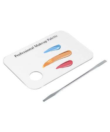 Buy Clear Acrylic Mixing Palette & Spatula Set for Makeup & Nail Art - International Shipping Available - Buy Online on GoSupps.com