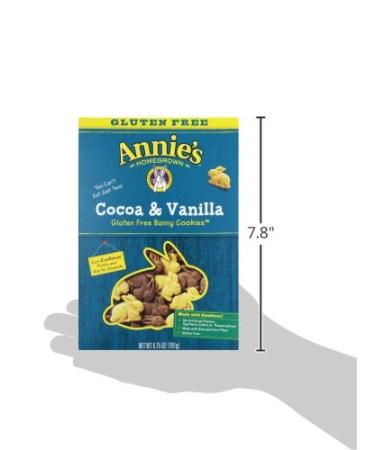 Annie's Gluten Free Cocoa & Vanilla Bunny Cookies 6.75 oz Box (Pack of 6) - Buy Online on GoSupps.com