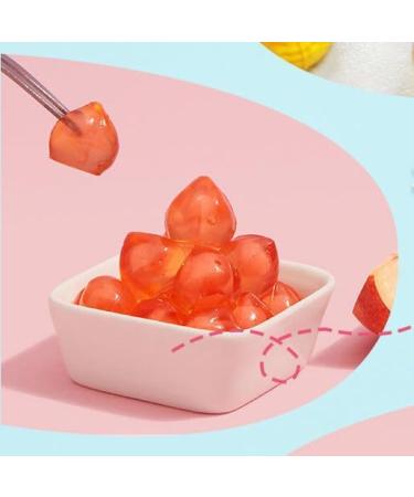 Fruit Juice Fudge 5 kinds of fruit gummy candy white peach gummies pineapple orange soft candy healthy nutritious dessert wedding candies New Year Candy delicious snack gift pack (Peach 1bag) Peach 1bag - Buy Online on GoSupps.com