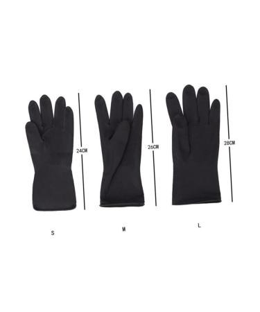 Anneome 5 Pairs Hair Shampoo Gloves Barber Gloves Hair Dye Glove Hair Salon Gloves S Black - Buy Online on GoSupps.com