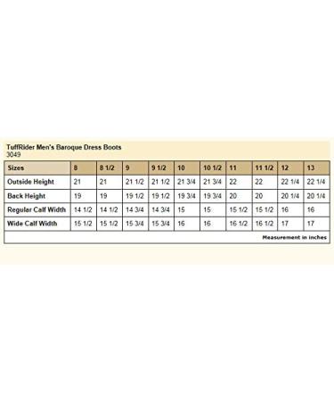 TuffRider Men's Baroque Dress Boots - Black, Size 10 Wide - Buy Online on GoSupps.com