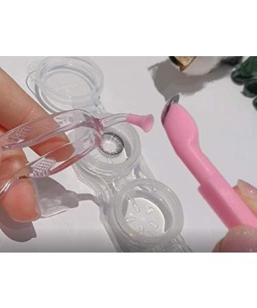 Aitime Soft Contact Lens Insertion & Removal Tool Set | Contact Lens Handler with Tweezers & Silicone Scoop - Ideal for Travel & Home Use (Transparent) - Buy Online on GoSupps.com