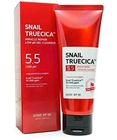 Some By Mi Snail Truecica Miracle Repair Low pH Gel Cleanser 100ml - Gentle Acne & Skin Repair - Buy Online on GoSupps.com