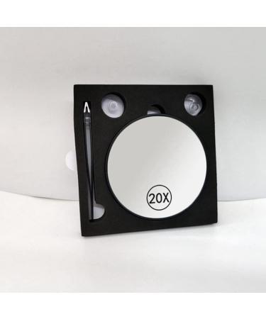 jumbans Magnifying Suction Cup Vanity Mirror 20X Handheld Magnifying with Handle Black - Buy Online on GoSupps.com
