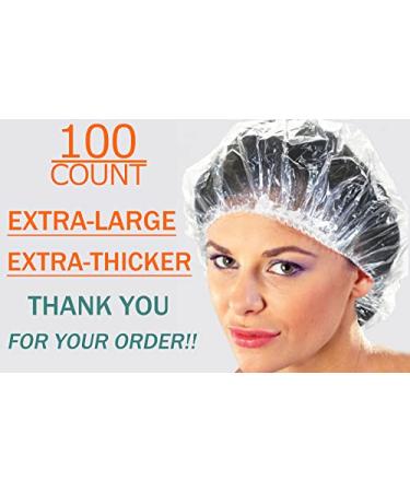 100 Disposable Clear Mob Caps for Beauty Salon and Food Service - Pack of 100 Hair Covers for Hospitals, Laboratories, Manufacturing, and Spray Tanning - Buy Online on GoSupps.com