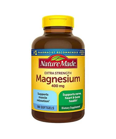 Nature Made Magnesium 400 mg Extra Strength Softgels 180 CT