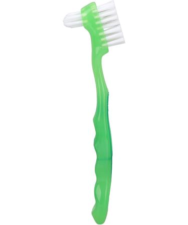 Denture Brush Set for Seniors - Professional Daily Cleaning Toothbrush - Green Denture Cleaner - Buy Online on GoSupps.com