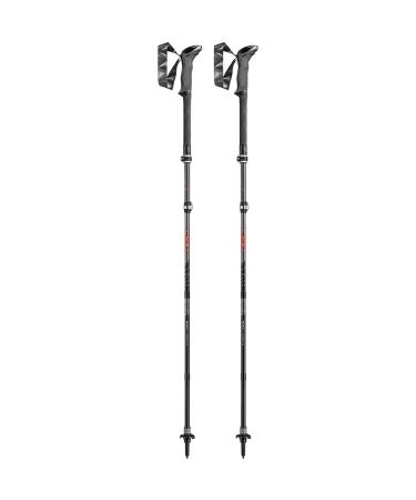 Leki Makalu FX Carbon AS poles light anthracite-bright red 110 - 130 cm - Buy Online on GoSupps.com