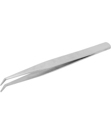 False Eyelash Applicator High Rebound Tail Eyelash Grafting Tweezers for Hair Salon for Beauty Dress Up for Beauty Shop for Personal Dress (Silver) - Buy Online on GoSupps.com