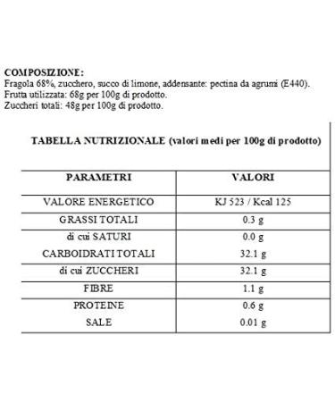  Le Tre Castagne dell'Etna Additional 250g package of artisanal Sicilian strawberries with 68% fruit - Les Trois Ch nes de l'Etna - Buy Online on GoSupps.com