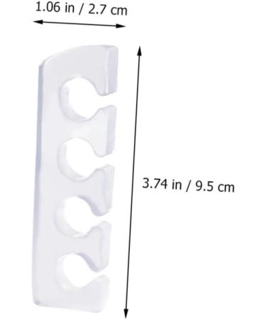 Gel Toe Separators 2 Pairs for Overlapping Toes - Silicone Hammer Toe Dividers for Bunions - Bunion Spreader & Pinky Adjuster - Big Toe Separator Set - Buy Online on GoSupps.com