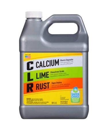 CLR Calcium, Lime & Rust Remover, Biodegradable, 1 Gallon Bottle, 128 Oz 128 Oz Bottle