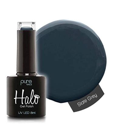 Halo Gel Polish *Full Range 8ml* **CHOOSE YOUR COLOUR(S)** (Slate Grey N2850) Slate Grey N2850 8 ml (Pack of 1)