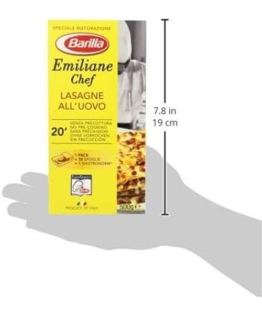  Barilla Barilla Pasta Emiliane Chef Egg Lasagna 500g - Buy Online on GoSupps.com
