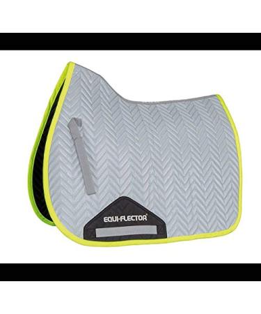 Equi-Flector Reflective Saddlecloth - Yellow Trim (17" - 18") 17"-18" Yellow