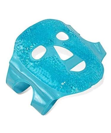 Perfecore Facial Mask for Puffy Eyes and Migraine Relief - Hot Cold Gel Beads Compress Pack - Spa Therapy Wrap for Sinus and Headaches - Blue - Buy Online on GoSupps.com