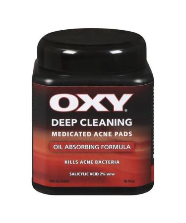 OXY Deep Cleaning Medicated Acne Pads, 90PADS