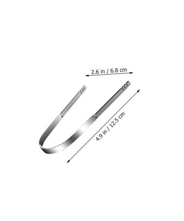 2Pcs Stainless Steel Tongue Scrapers - Oral Hygiene Tools Set (Silver+Rose Gold) - Buy Online on GoSupps.com