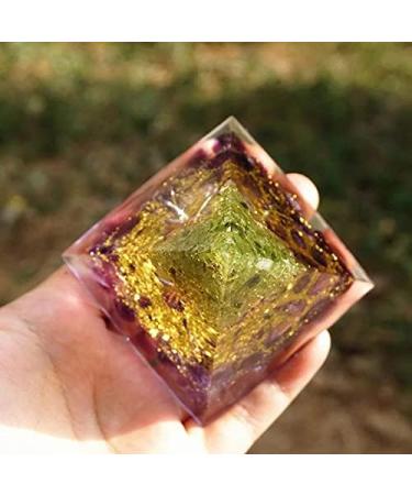 Orgonite Tree of Life Peridot Pyramid Healing Crystals for Protection Meditation Yoga Haikou - Buy Online on GoSupps.com
