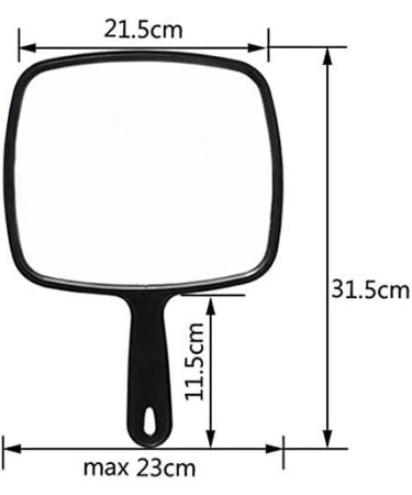 EYHLKM Handheld Salon Mirror with Handle - Professional Hairdressers and Barbers Cosmetic Mirror - Buy Online on GoSupps.com