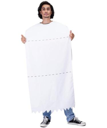 Funny Rolling Paper Costumes Cosplay Clothing Halloween Party Roll Paper Tissue Toilet Paper Costumes for Adults - Buy Online on GoSupps.com