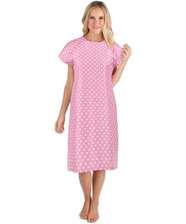 Abiha Labor and Delivery Gown - Short Pink Maternity Nightgown for Hospital Nursing - Buy Online on GoSupps.com