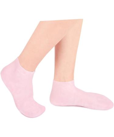 Healeved 3 Pairs Gel Socks Footies Socks for Women Lined Socks Lotion Socks Anti Cracking Foot Socks High Heel Protectors Socks for Heels Spa Socks Cracked Women's Invisible Sebs Stocking 16.5x8.5cm - Buy Online on GoSupps.com
