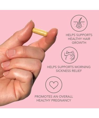 HAIRtamin MOM Vegan Prenatal & Postnatal Vitamins - Hair Skin & Nails Support with Biotin Zinc & Iron | 3-Pack (30 Capsules - Buy Online on GoSupps.com