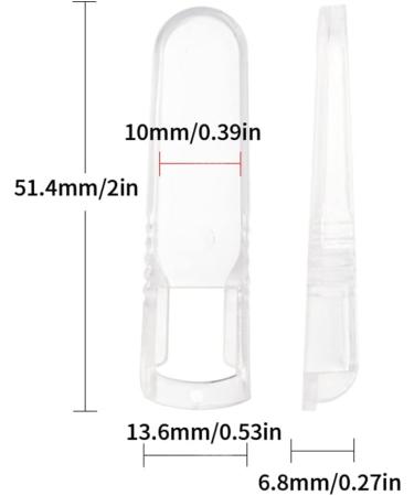 10Pcs Plastic Eyelash Grafting Tweezers Protective Covers - Eyelash Tools - Buy Online on GoSupps.com