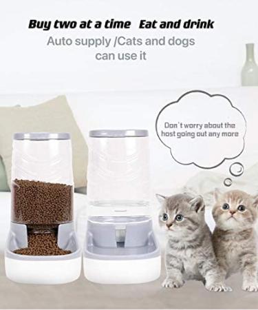 Eonpet 3.8L Automatic Cat and Dog Feeder & Water Dispenser with Travel Supply - Ideal for Pets - Buy Online on GoSupps.com