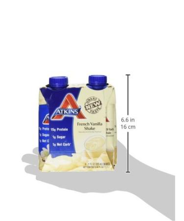 Atkins Advantage French Vanilla RTD Shake - Pack of 4 Shakes (11 oz) - Buy Online on GoSupps.com