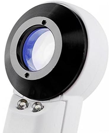 LED Lighted Slide out Illuminated Portable 40X Jewelers Loupe Magnifier - with LED Magnifying Eye Loop Stand - Buy Online on GoSupps.com