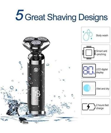 Buy Electric Razor for Men - Waterproof Rotary Shaver & USB Rechargeable Face Shaver with Beard Trimmer - International Shipping Available - Buy Online on GoSupps.com